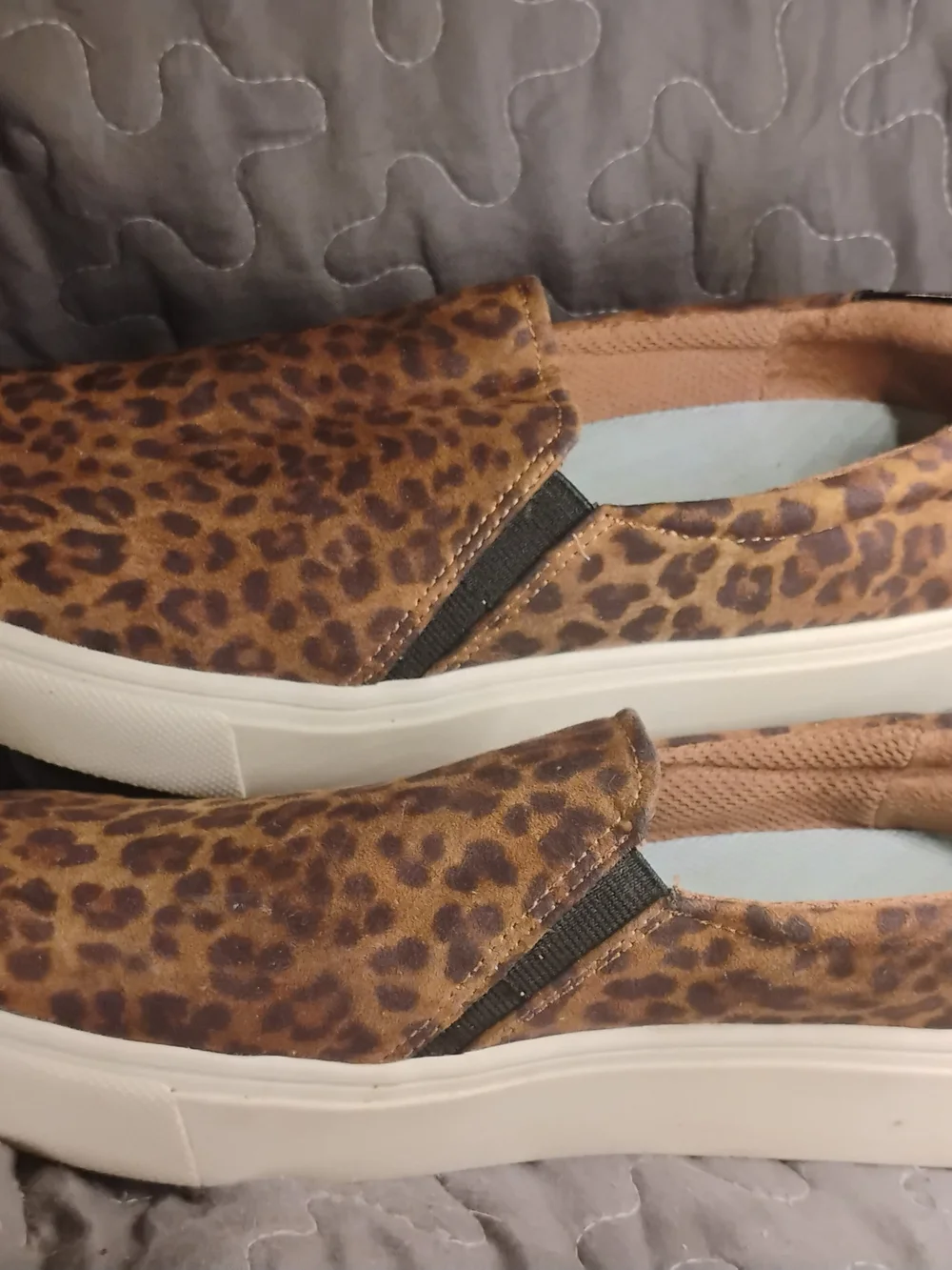 Dr. Scholl's Leopard Slip-On Sneakers - Brown Size 8.5m